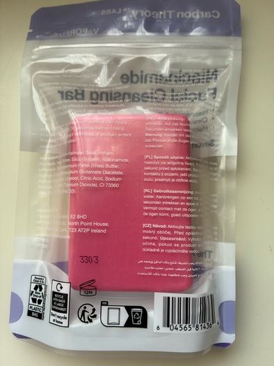 Carbon Theory Niacinamide Facial Cleansing Bar for blemish-prone skin