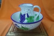 Large Pitcher and Bowl