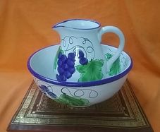Large Pitcher and Bowl