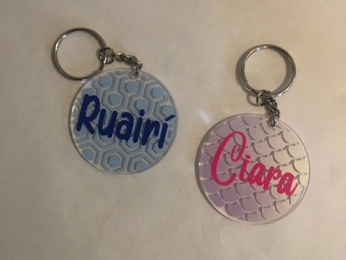 Personalised keychains