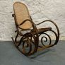 Vintage bentwood rocking chair. Image 2