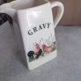 Cockerel  Hand Painted Cockerel / Rooster  Pottery large tall gravy jug Image 7
