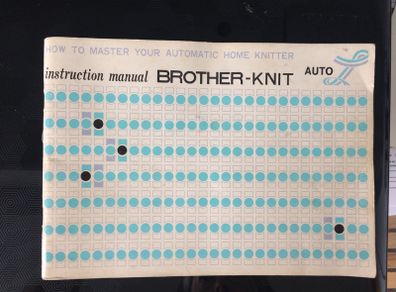 Vintage Brother Knitting machine instruction manual