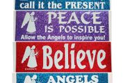 Angel stickers bumper stickers 7x20cm