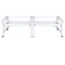 Washing and Drying Machine Pedestal with Pull-out Shelves White Image 3