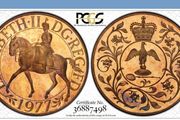 Great Britain 1977 Crown Silver Jubilee PCGS MS65 Stunning Toning!