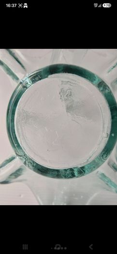 Vintage Hand Blown Art Glass Swan Basket | Rare Phantom Base Detail
