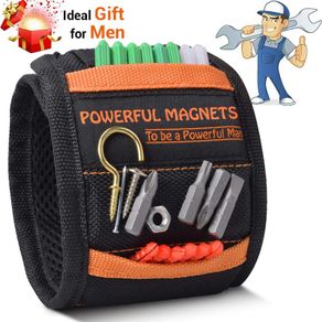 Magnetic Wristband, Gifts for Men, Magnetic Wristband with 10 Strong Magnets for Holding Tools, Nails, Drill Bits, Magnetic Tool Wristband, Gadgets for Men, DIY Handyman, Father/Dad, Husband, Women