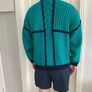 Hand Knit Vintage Aran style Jumper. Size XL Image 3