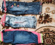 New kids 3/4 jeans . 16 pairs . All for 20