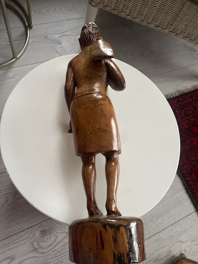 Old Hand Carved Wooden Sculpture