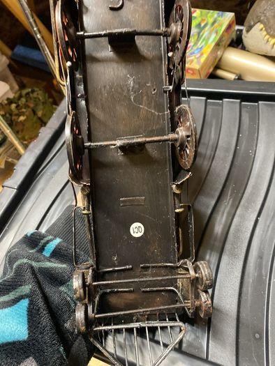 metal train ornament