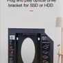 HDD Caddy 9.5mm Plastic Optibay SATA 3.0 Hard Disk Drive Box Enclosure DVD / CD-ROM Adapter 2.5 SSD Universal Laptop Optical Bay Image 9