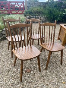 Solid wood dining chairs