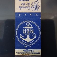 WW2 Matchbook Cover - United States Navy - 1940s