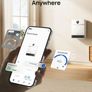Smart Electric Wall Heater, 28dB Silent Ceramic Space Heaters for Home, Low Energy, 30 Oscillation, Adjustable Thermostat, 24H Timer, IP24 Wall Mounted for Bedroom, Works with Alexa Image 2