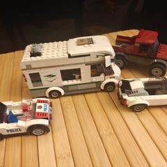 LEGO City Camper Van with Caravan, Police Car, Convertible and Pickup Truck