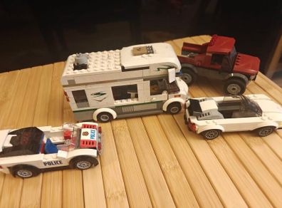LEGO City Camper Van with Caravan, Police Car, Convertible and Pickup Truck