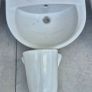 Bathroom sink and pedestal Image 2