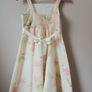 Girls Lemon Floral Dress Age 7-8 Image 2