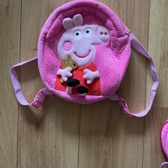 Girls Peppa Pig Backpack and matching purse