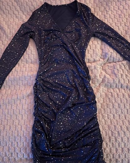 Navy Blue Sparkly Dress