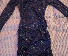 Navy Blue Sparkly Dress