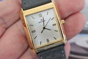 Vintage Swiss Made Golana Gold Plated Mop Dial Lady's Quartz Swiss Watch from 1990s