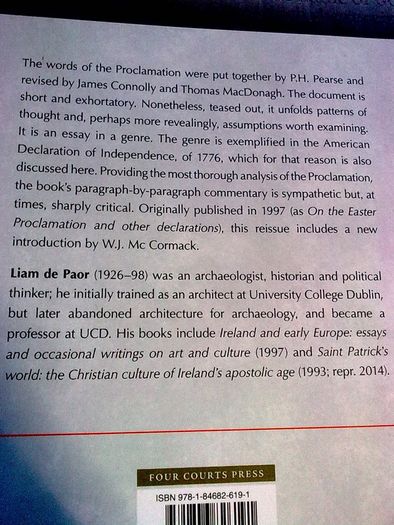 The Easter Proclamation 1916 A comparative analysis IRA Sinn Fein