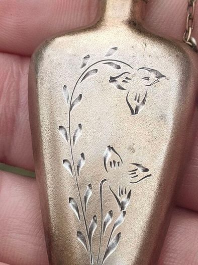 Art Nouveau Russian Gild Silver Scent Bottle