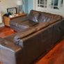 Leather corner sofa. Splits into 2. Image 6