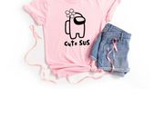Cute Sus Shirt ,Among Us Shirt , Among Us Character T-Shirt ,Gamer Shirt,Impostor Shirt, Kids Gaming Christmas Gift ,Birthday Christmas Gift