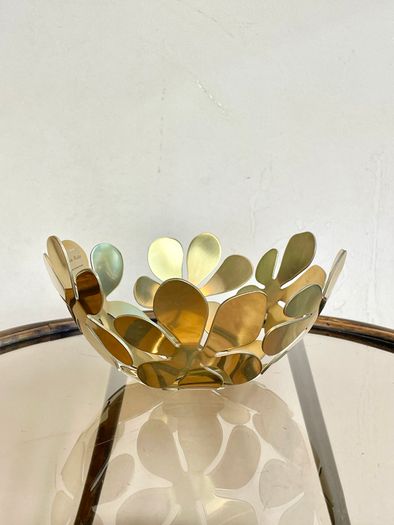 Vintage Ikea Brass Stockholm Fruit Bowl, Monica Mulder, Scandinavian