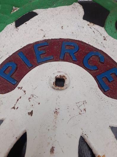 Vintage Pierce Cast Iron Tractor Seat
