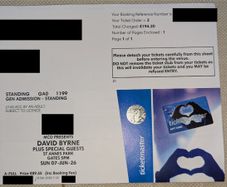 David Byrne Ticket