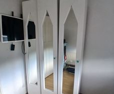 3 Door White wardrobe