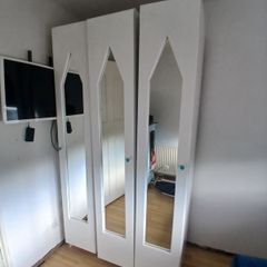3 Door White wardrobe