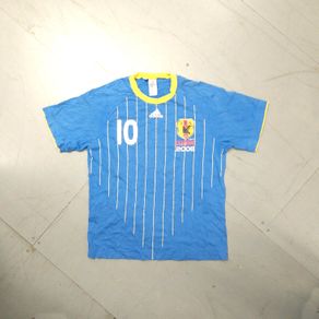 FREE POST Japan (L) Jersey adidas Shirt Soccer Football Samurai Blue Kirin Large