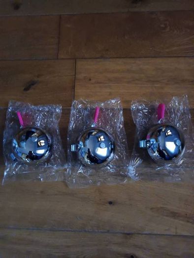 3x New Large Chrome Bike Bells
