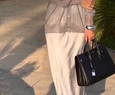 Grey satin Dress and karen Millen cardigan outfit