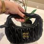Mui Mui Black Designer clutch bag Image 5