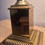 Pair of Vintage Brass Neoclassical Column Lamps with Pagoda Shades [1] Image 3