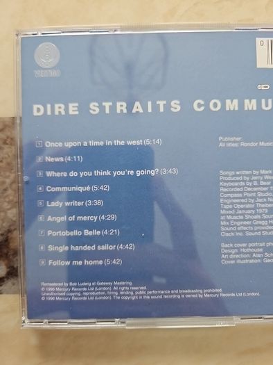 Dire Straits CD - Communique
