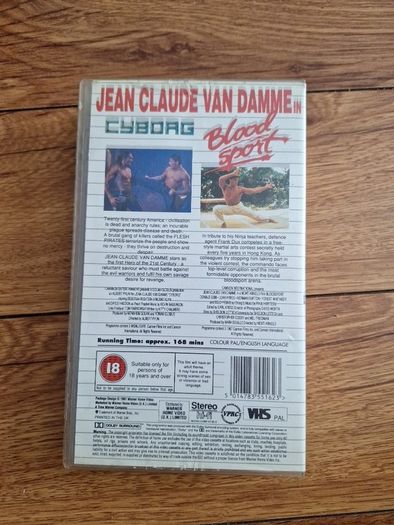 Cyborg And Bloodsport Vhs Van Damme Double Feature