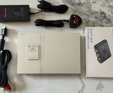 Sony PlayStation 2 PS2 Slim Satin Silver SCPH-77003 PAL