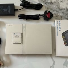 Sony PlayStation 2 PS2 Slim Satin Silver SCPH-77003 PAL