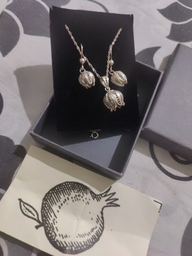 sterling silver necklace set