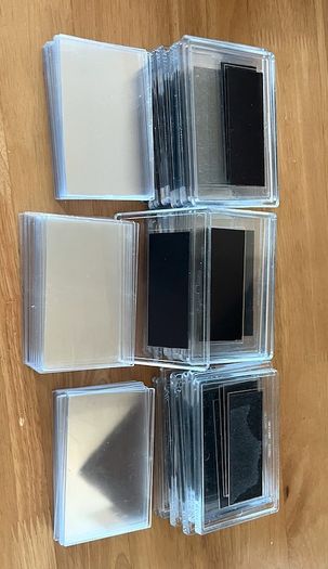 Job Lot 30 Blank Acrylic Photo Fridge Magnets - Clear