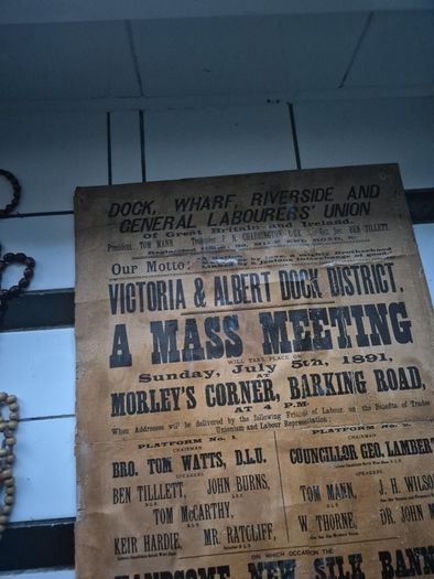 1891 antique original Labourers union poster