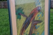 John Gallagher parrot pastel